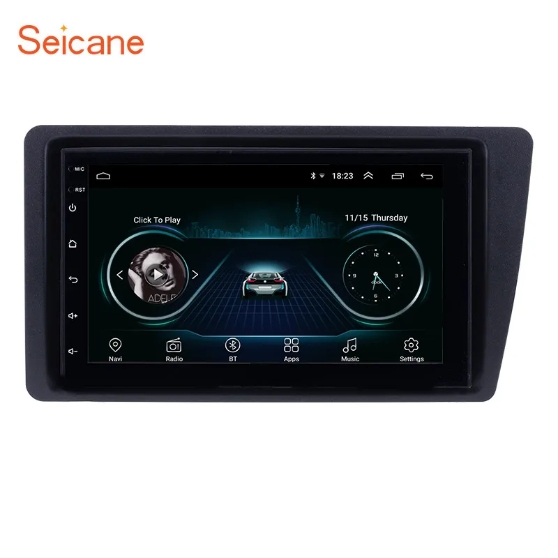 Seicane Android 9 1 автомобильный радио головное устройство плеер для 2001 2005 Honda Civic ЛЕВЫЙ