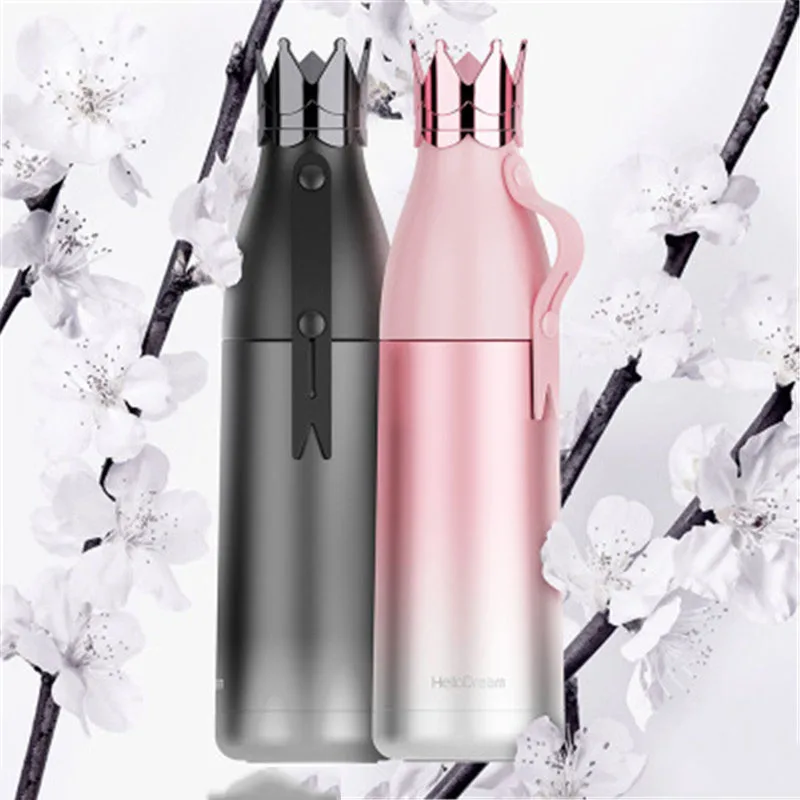 Balleenshiny New Type Crown Insulation Cup 304 Stainless Steel Vacuum Flasks Pot Creative Personality Handle | Дом и сад