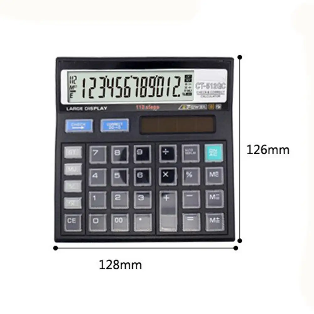 Hobbylan CT-512GC 12 цифр на солнечных батареях основной офисный калькулятор с большим