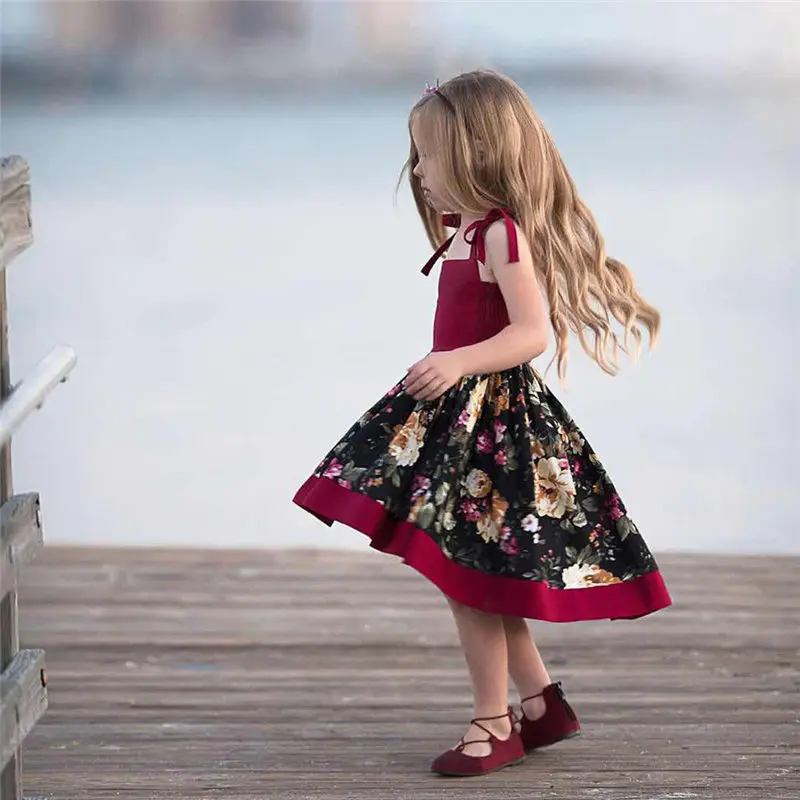 Pudcoco Hot Sale Toddler Infant Kid Baby Girls Princess Wedding Dresses Leisure Summer Party Tutu Girl Fashion Dropship | Детская одежда