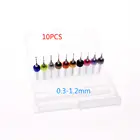 10 шт.компл. твердого сплава PCB печатная плата карбида микро-сверла, инструмент для станка с ЧПУ 0,3-1,2 мм