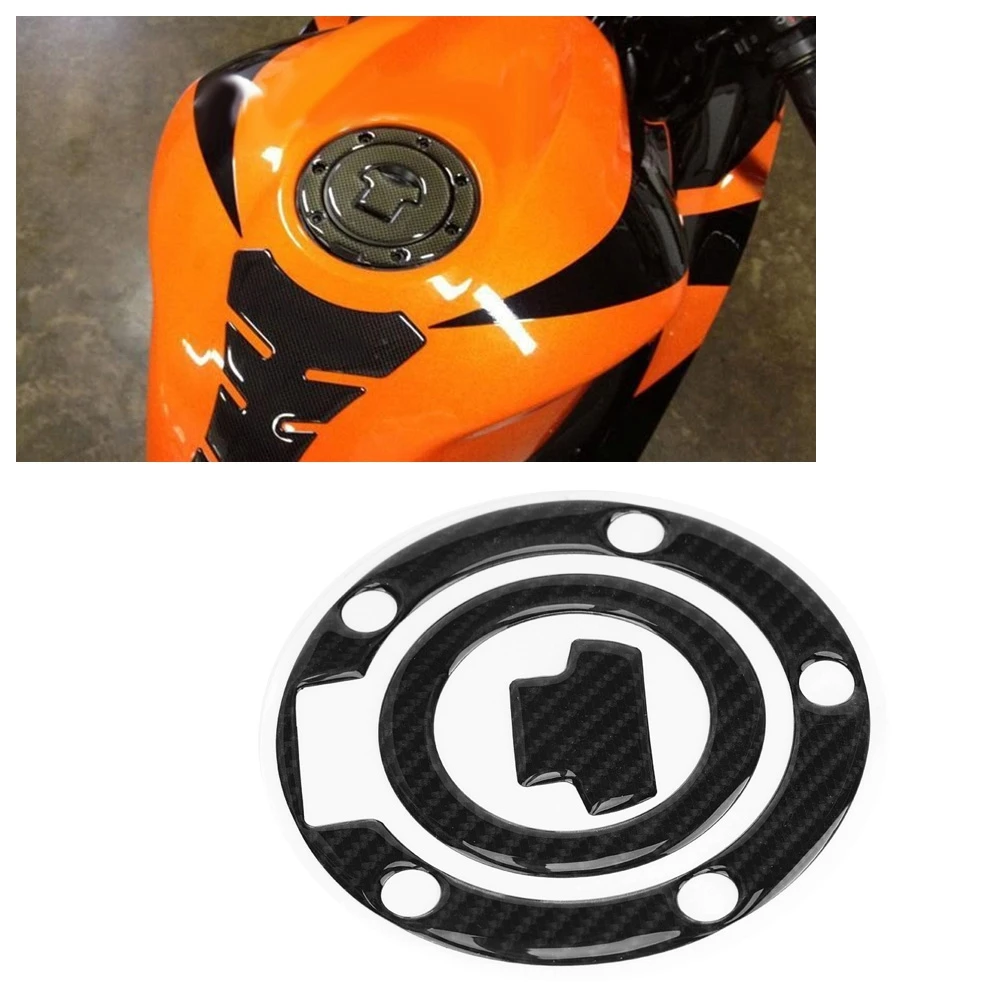 Carbon Fiber Motorcycle Gas Tank Cap Pad Cover Sticker Decals for Yamaha YZF-R1 R6 FZ1 FZ6 FZ1000 FJR1300