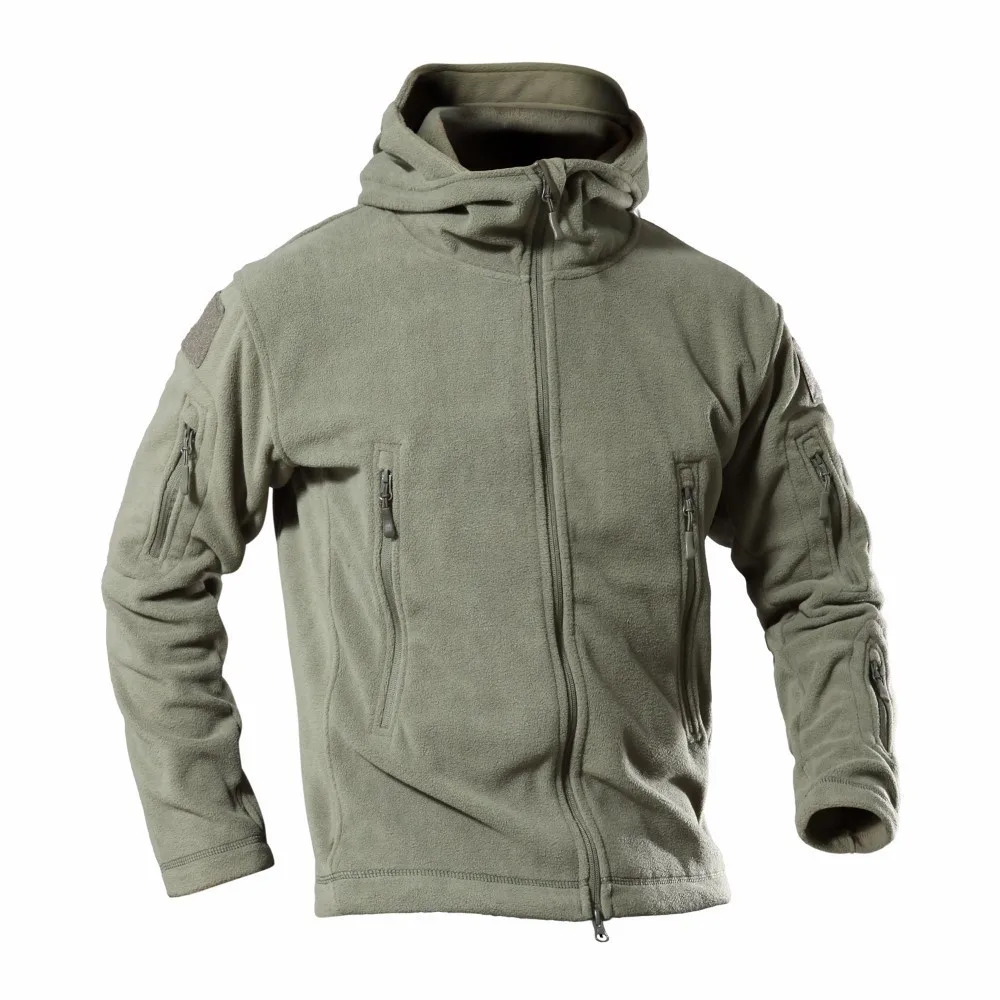 

Hot Tactical Fleece Sweater Men Soft Shell Outdoor Camping Hiking Climbing Hunting Fishing Coat Male Military Combat Jackets