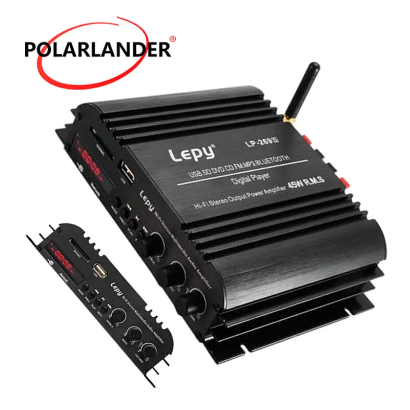 Светодиодный мини усилитель мощности для автомобиля с пультом дистанционного