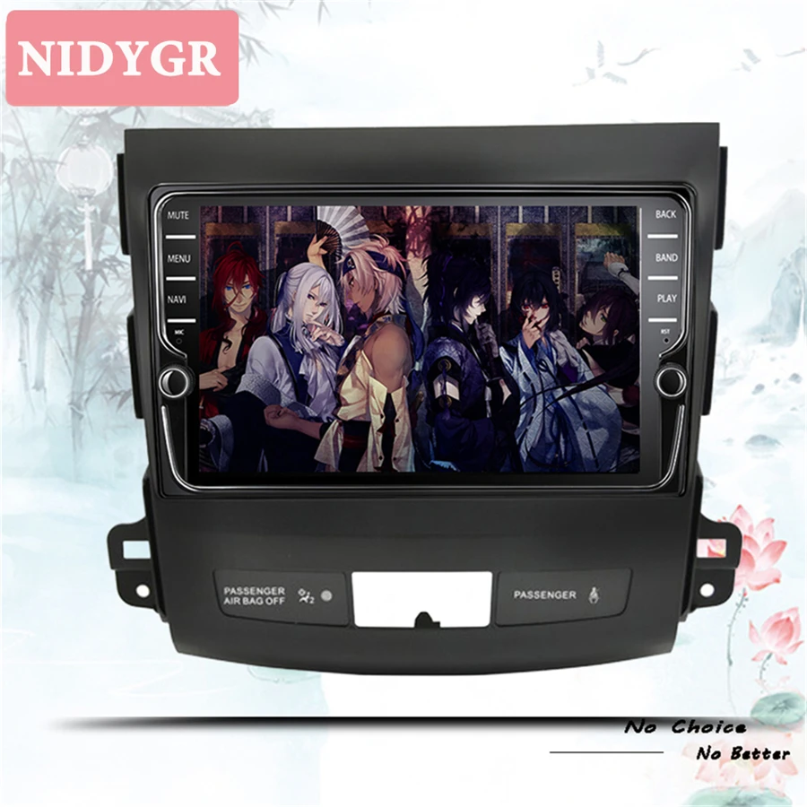 Автомобильный dvd мультимедийный плеер android 10 0 для Mitsubishi Outlander 2008-2014 2 din