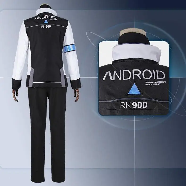 Костюм для косплея игрового Коннора RK900 костюм агента Униформа на