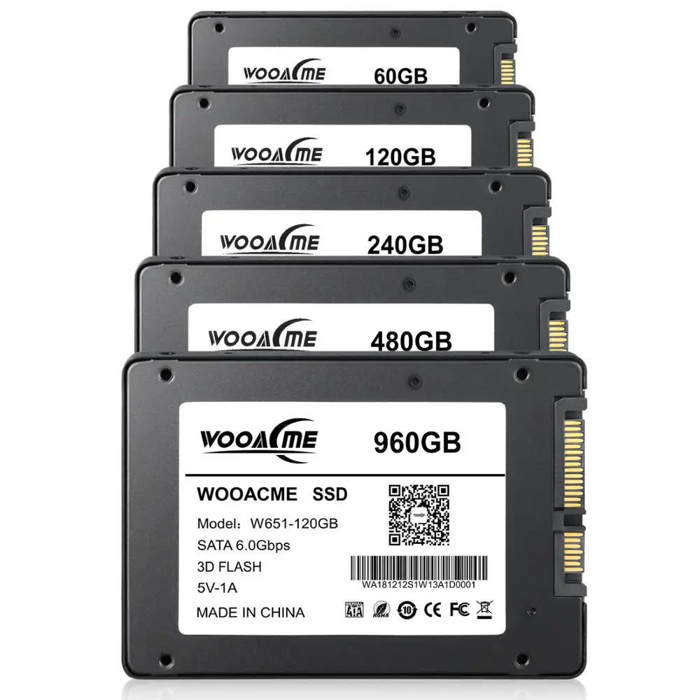 Wooacme W651 SSD 240GB 2.5 inch SATA III SSD Notebook PC Internal Solid State Drive