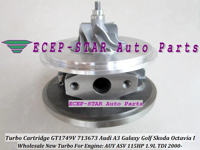 Бесплатная доставка турбо CHRA картридж GT1749V 713673 5006S для Audi A3 Galaxy Golf Sharan Skoda Octavia AUY ASV