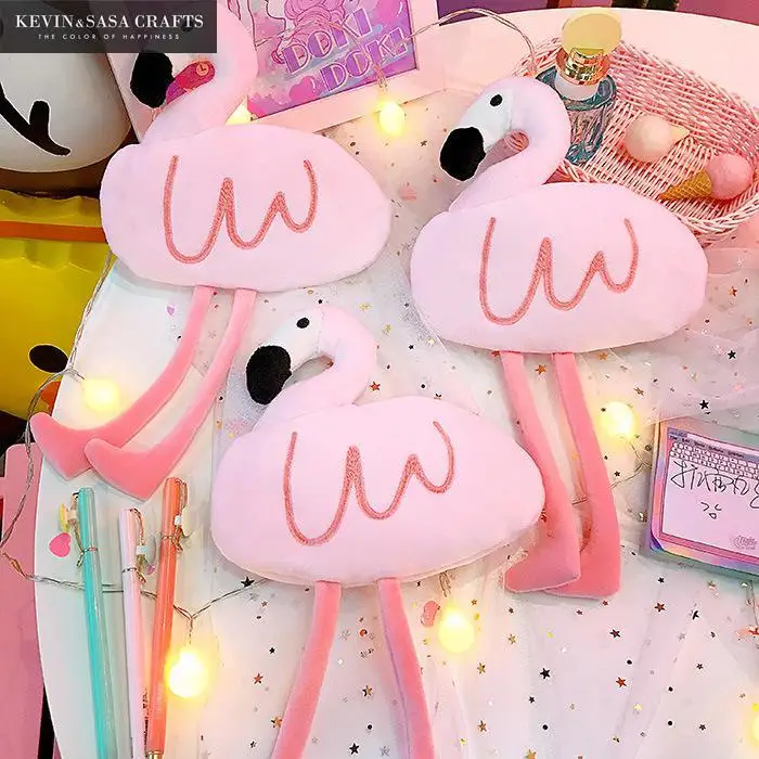 Flamingo Pencil Case Quality Pink School Supplies Bts Stationery Gift Pencilcase Cute Box Bag | Канцтовары для офиса и дома