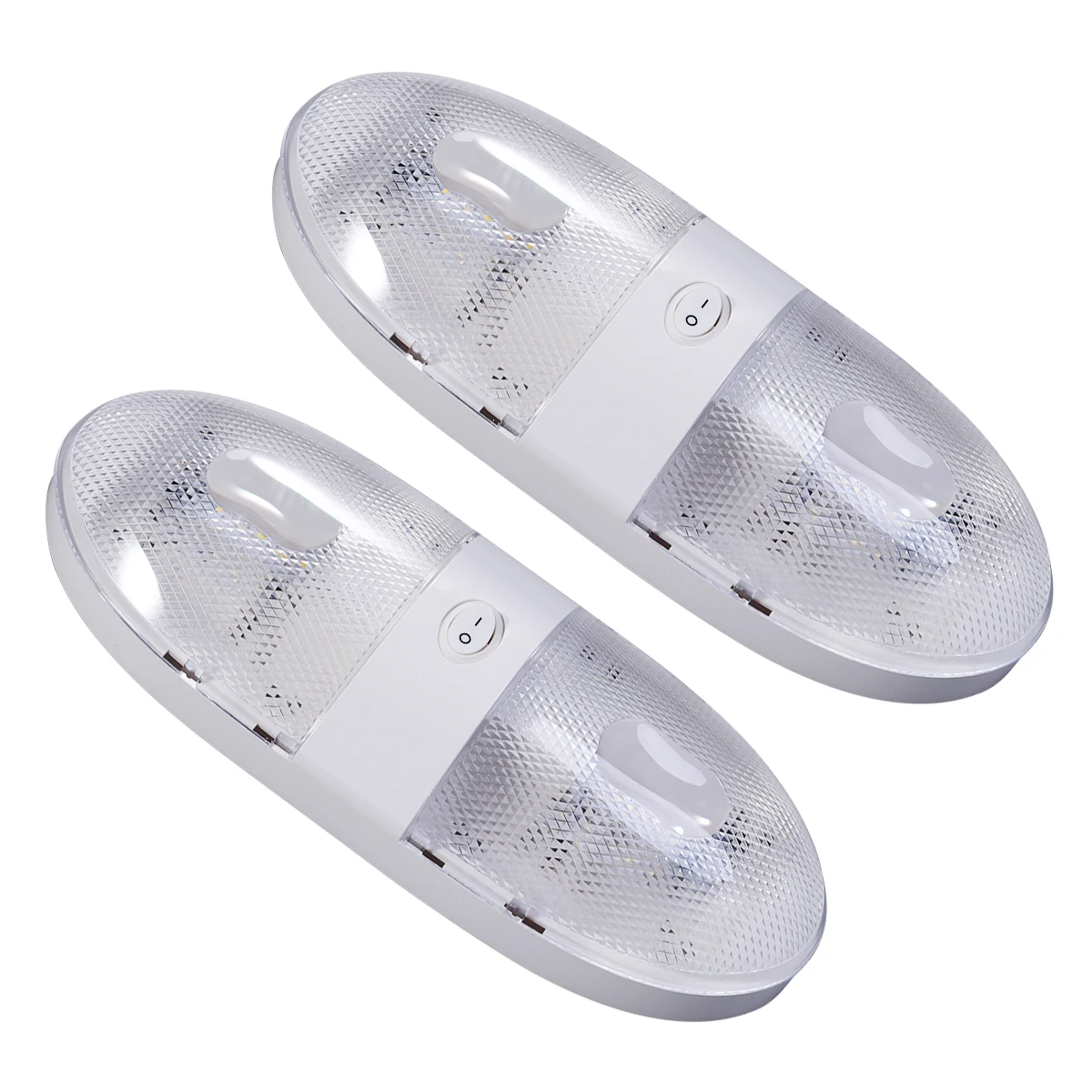 4 шт. двойной светодиод 12 В Вт купольный свет RV с переключателем вкл/выкл