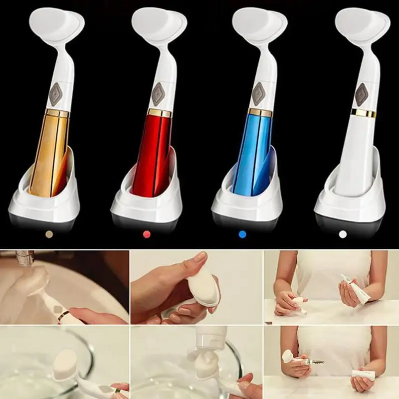 Konjac 4 вида цветов Pro Mini электрическое глубокое очищение лица щетка для удаления