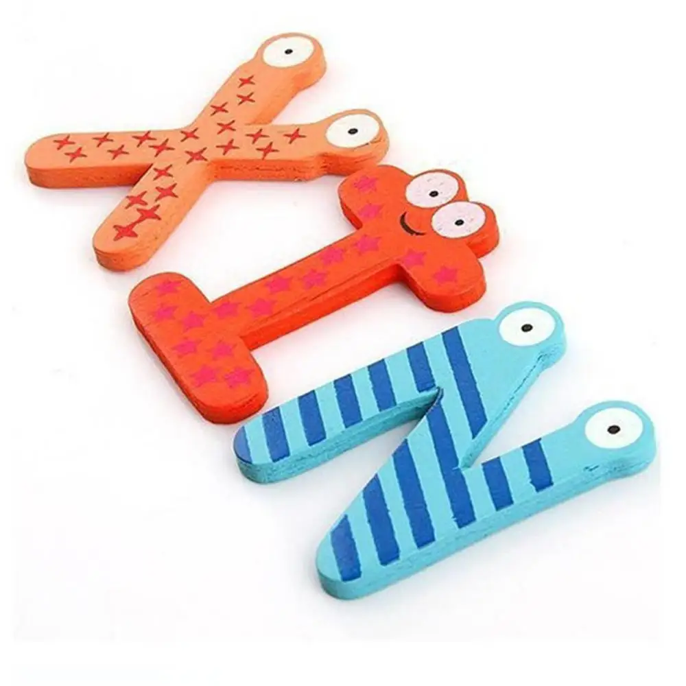 Мультяшные магнитные буквы алфавита детские развивающие игрушки стикер для