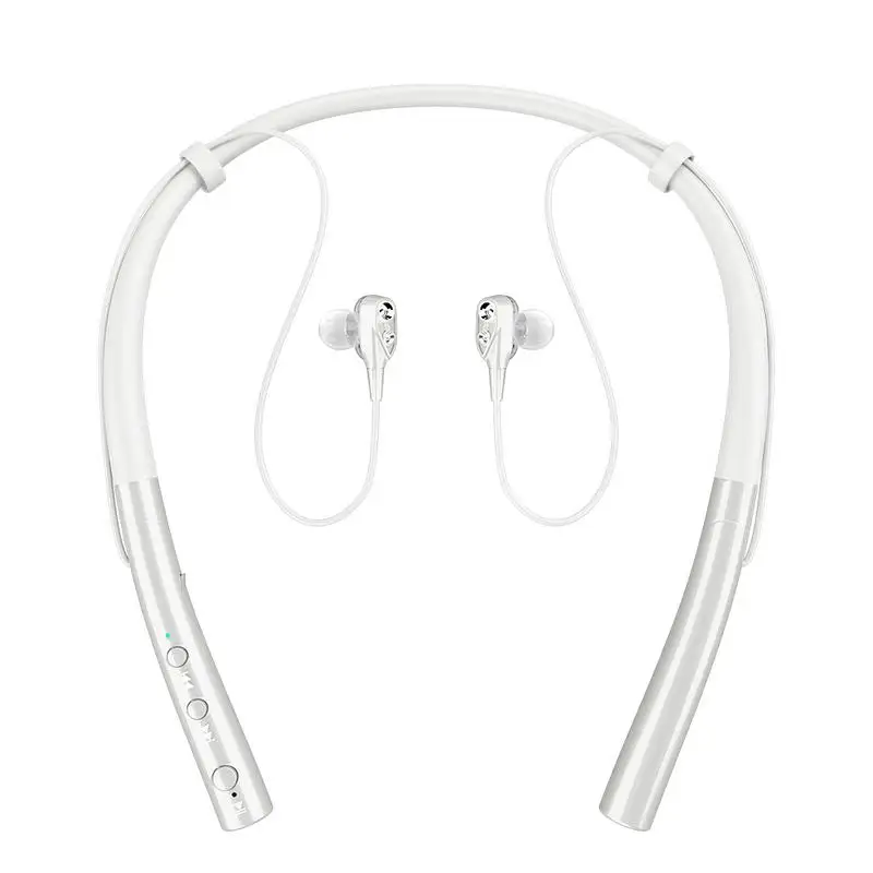 Q14C Bluetooth гарнитуры двойной перемещение кольца 4 Core Шум снижение V5.0 висит шеи уши