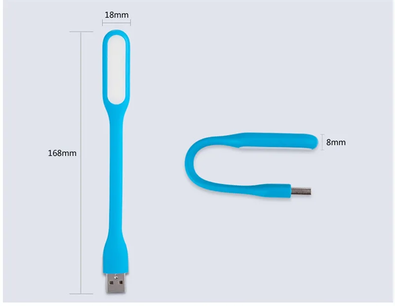Светодиодный USB Ночной светильник гибкий книжный для чтения яркие лампы фонарики