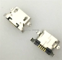 100pcs micro usb 5pin heavy plate 1 27mm without curling side female connector for lenovo a850 mini usb jack