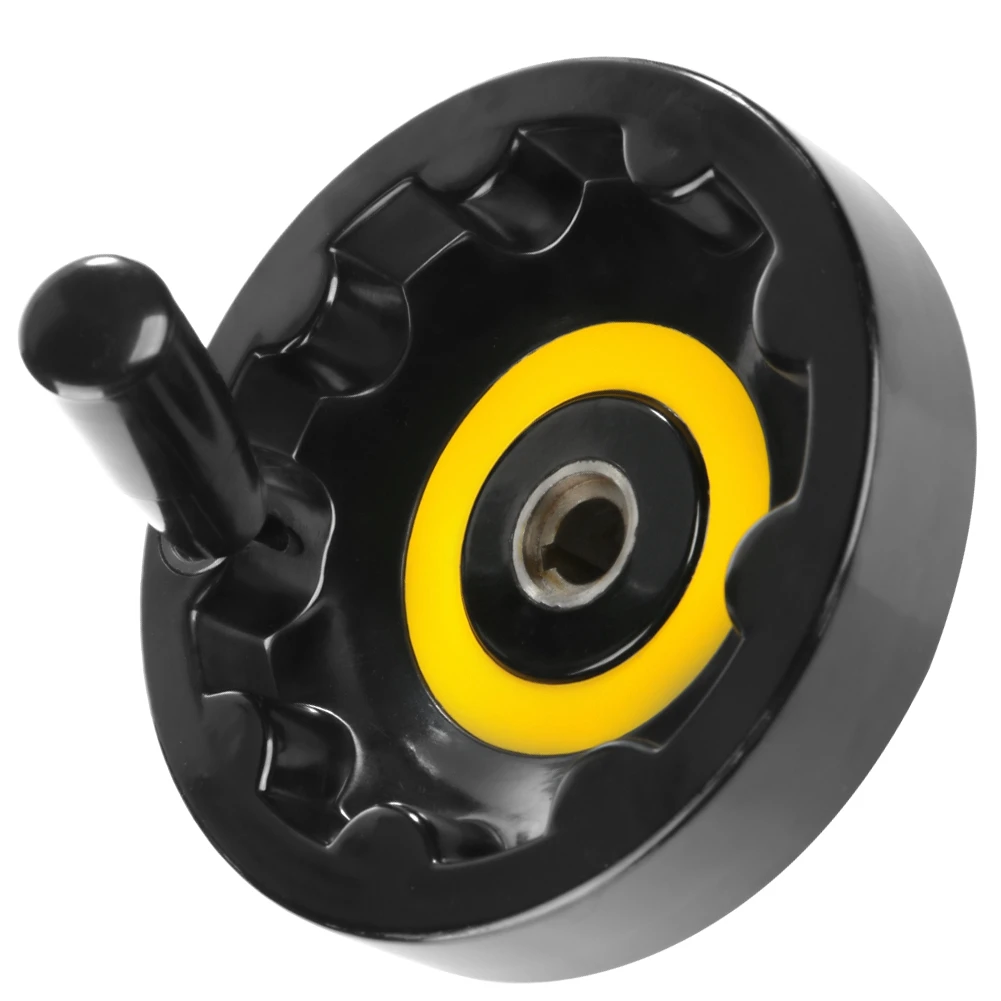 Черный пластиковый маховик складывающаяся Вращающаяся ручка 16*160 для токарного