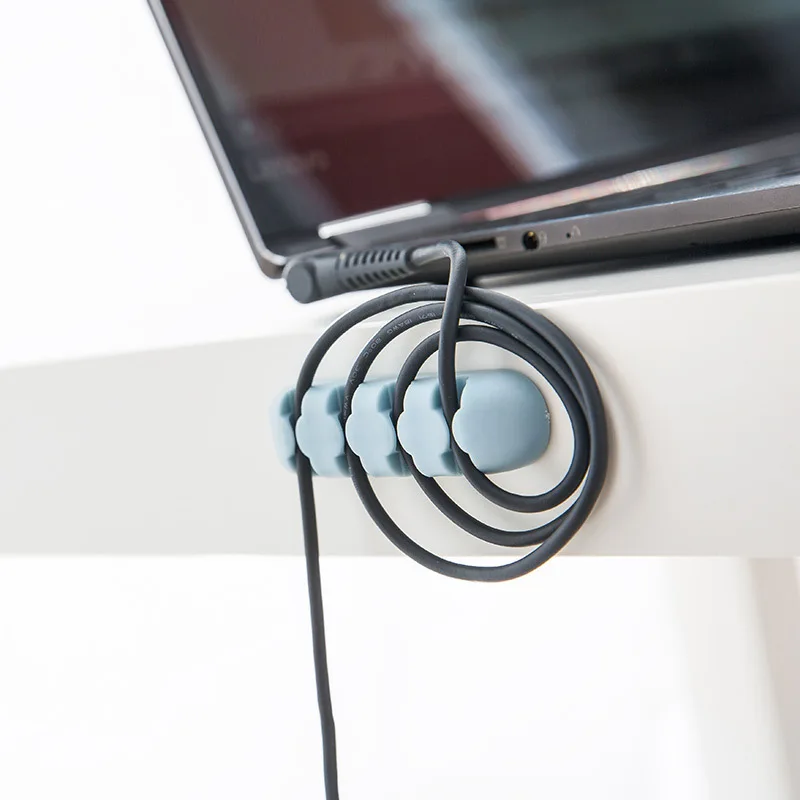 2 шт. однотонный Настольный набор зажим для провода органайзер Офисные