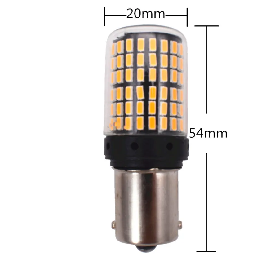 Сигнальные поворотные огни Янтарный 2x1156 Ba15s 3014 144smd Led| |