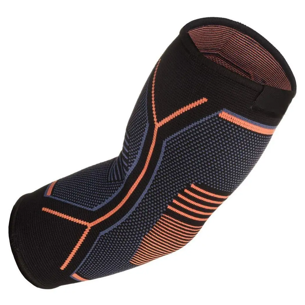 Черный Гольф фитнес оранжевый рукав теннис Tendonitis Brace унисекс поддержка локоть