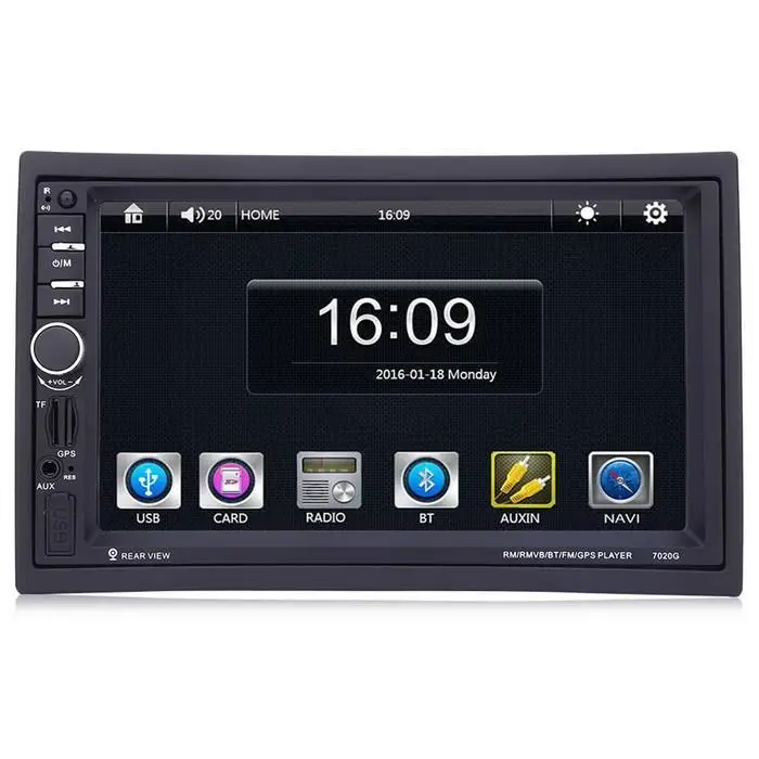 7 дюймов 2 Din автомагнитолы gps Авто Стерео MP5 плеер Сенсорный экран TF USB FM Bluetooth