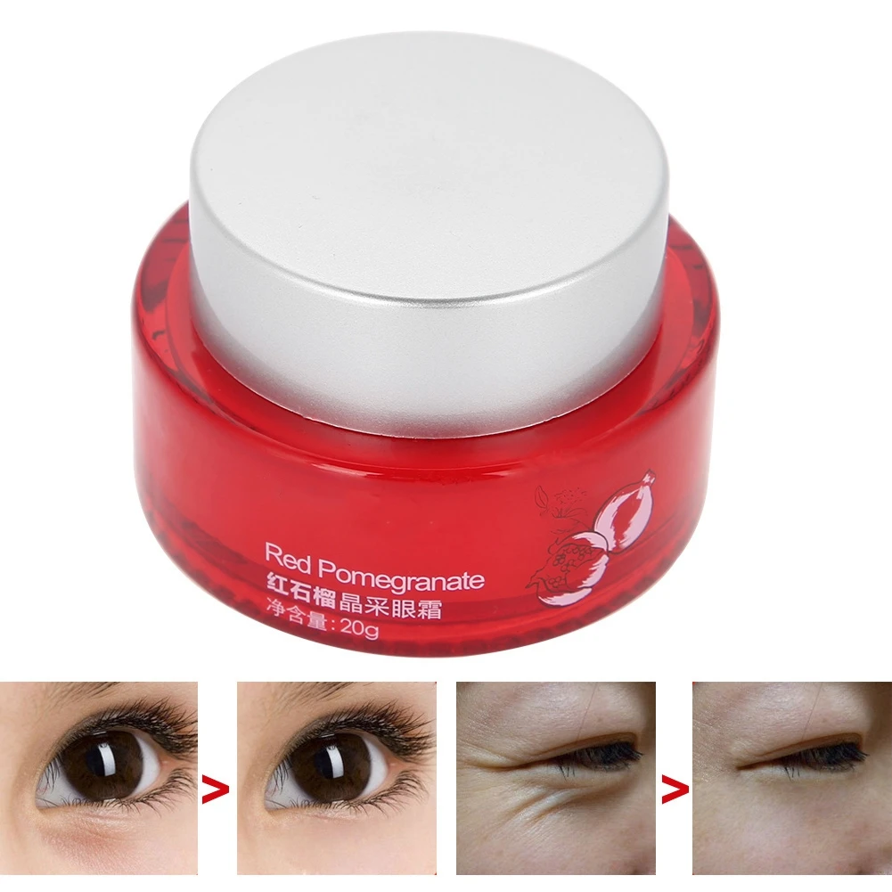 20 г красный гранат увлажняющий крем для глаз осветляет темные круги тонкие линии