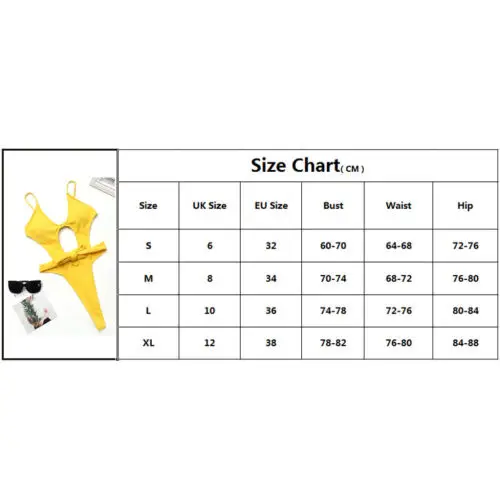 Сексуальный женский цельный бандажный бикини пуш ап Монокини