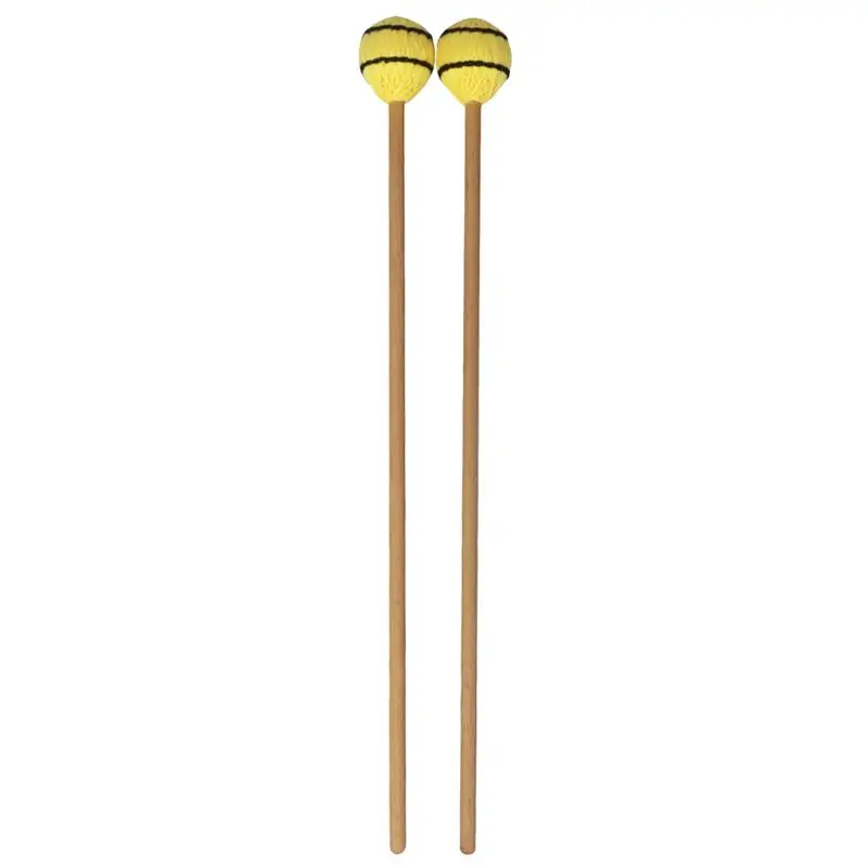 2 шт./компл. средняя клавиатура с жесткой пряжи голова маримба Mallets ручки из бука