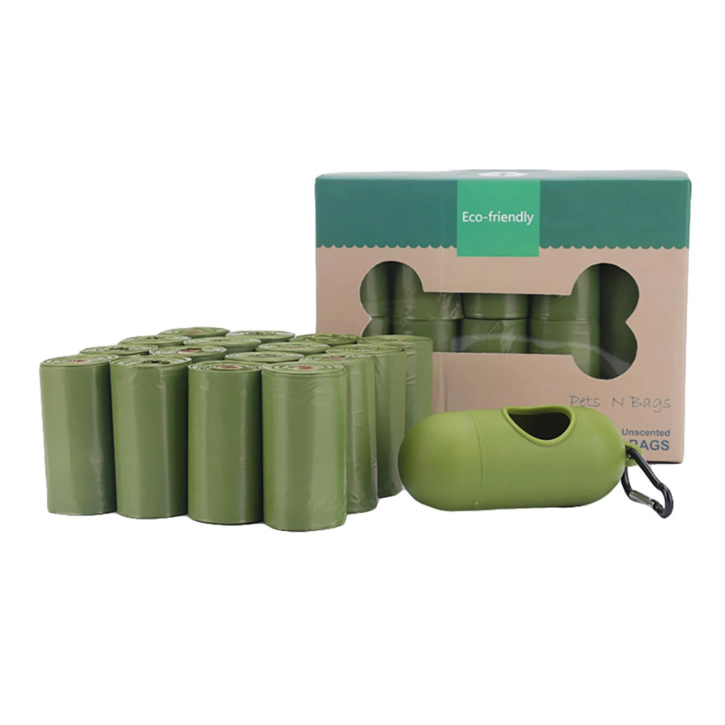 Экологичные пакеты для собачьих копыт в 16 рулонов с дозатором форме капсулы 240