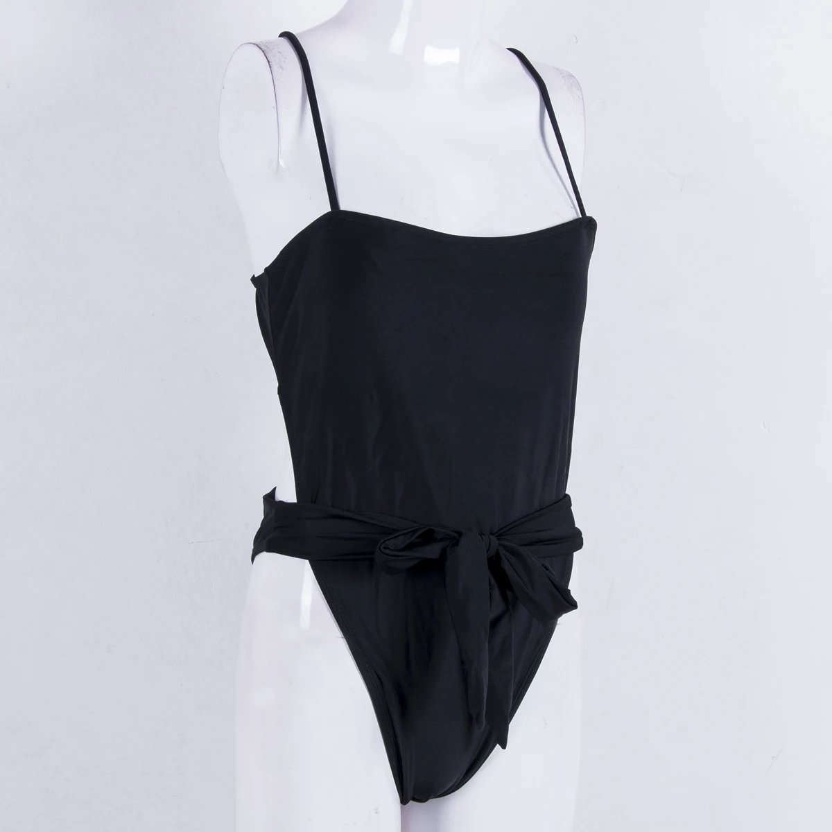 Новинка 2019 года женский слитный купальник на тонких бретельках с бантом бикини