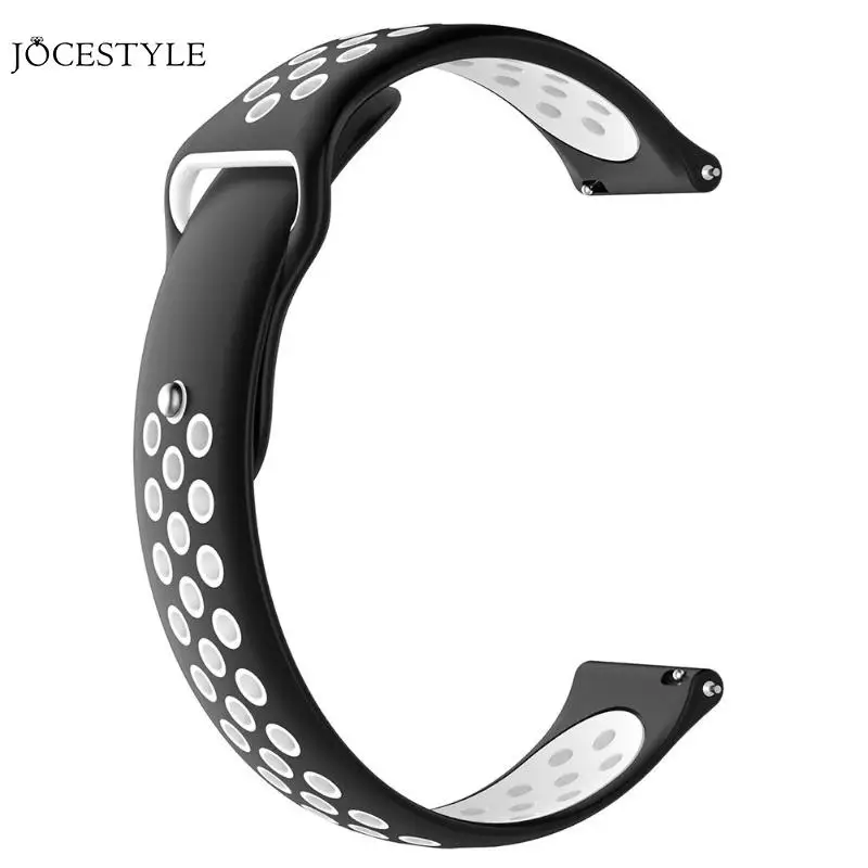 Ремешок силиконовый для наручных часов Ticwatch C2 спортивный резиновый