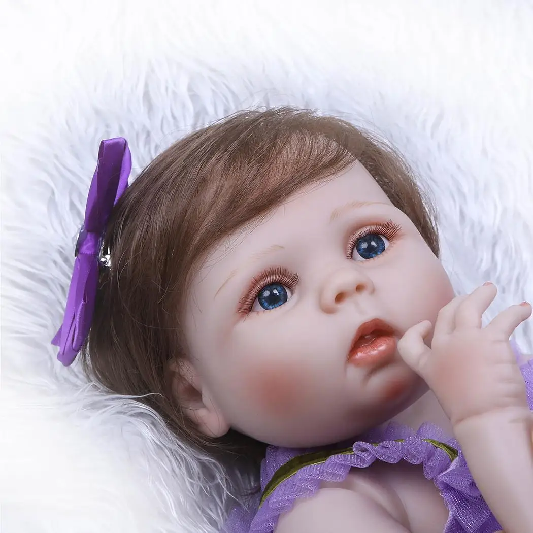 Детские мягкие силиконовые реалистичные с одеждой Reborn Baby от 2 до 4 лет Куклы