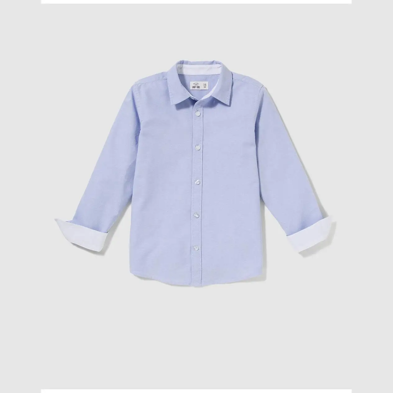 UNIT NINO COTTON SHIRT S 'S юнит Оксфорд синий|Рубашки| |