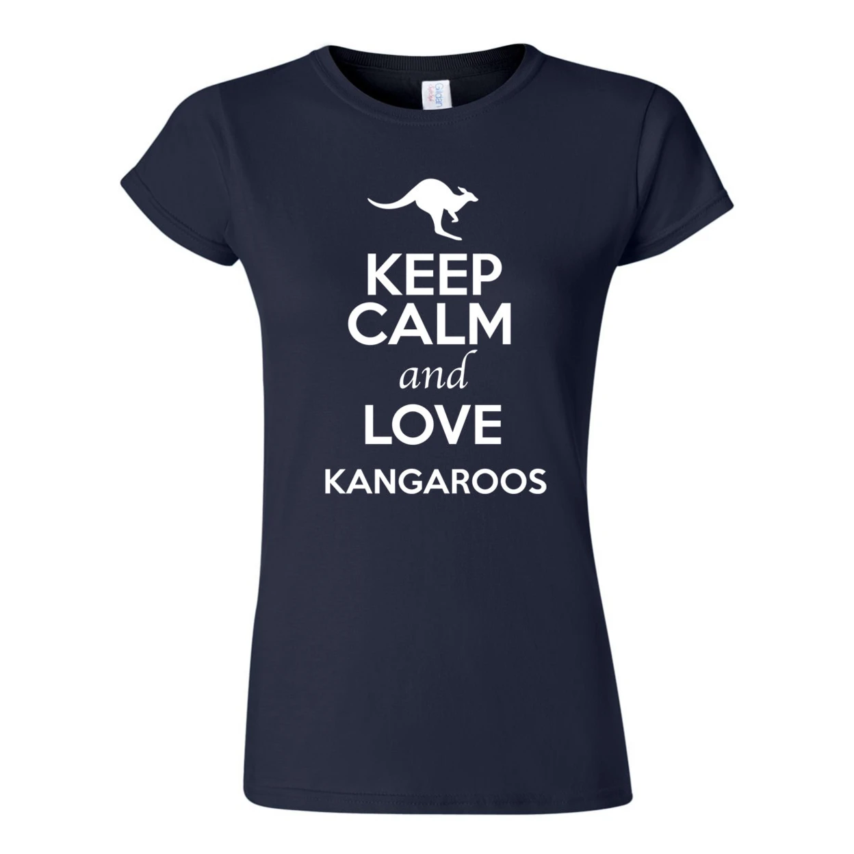 Детская футболка с надписью Keep Calm And Love Kangaroos и Animal Lover Humor 2366 | Женская одежда