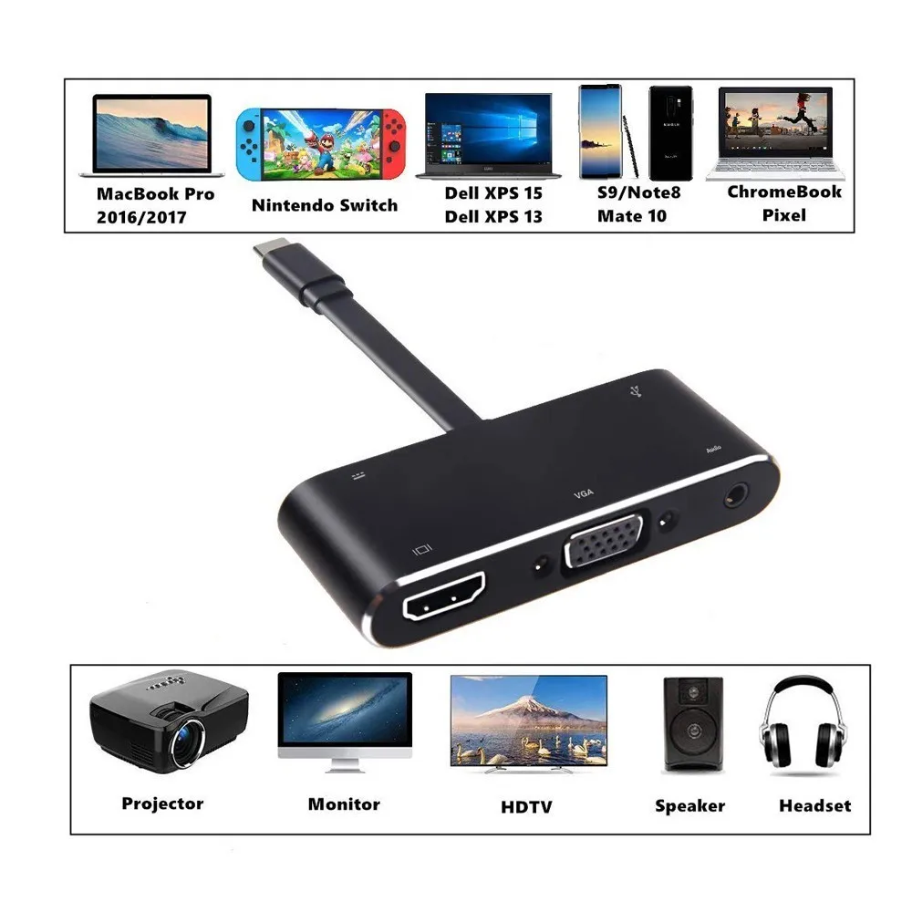Док станция Dex для Samsung Galaxy S9 S8 Plus Note 8 USB C концентратор аудио в HDMI VGA 3 0 адаптер Nintendo