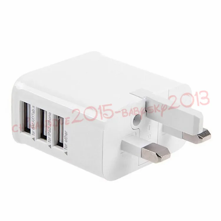 Redbearlin 3 порта USB 5V 3A с евровилкой зарядное устройство для Samsung Galaxy Tab Note 2 S4 S5 HTC LG Iphone