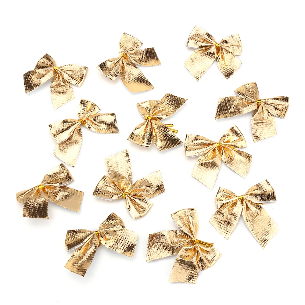 12 шт. красивый бант Рождественский орнамент Новогодняя елка фестивальные