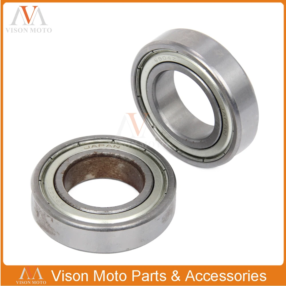 2PCS Front Wheel Hub Roller Bearing For CR CRF 125R 250R 450R 500R 250X 450X KX125 KX250 KXF KLX400 RM125 RM250 DRZ400SM RMZ250 |
