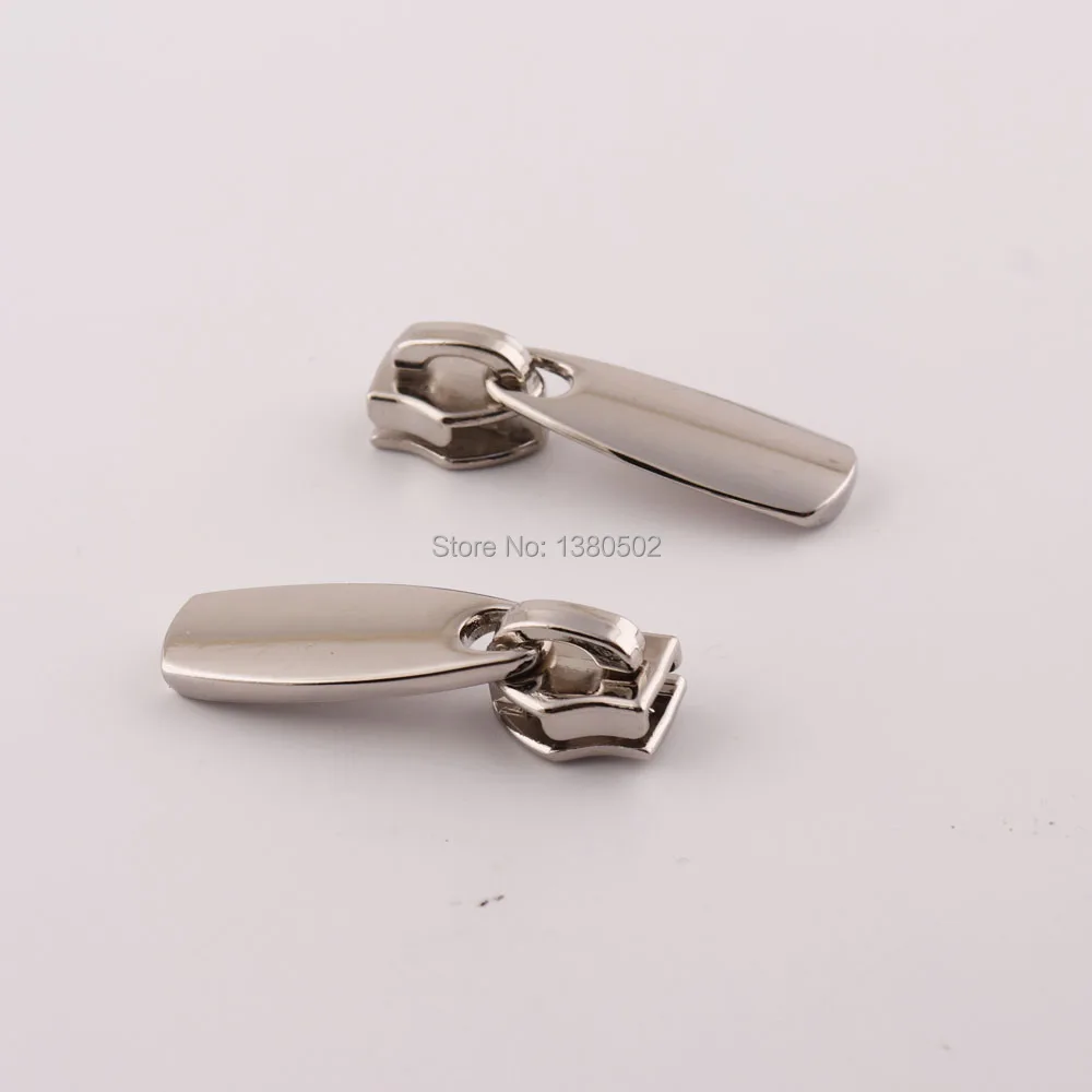 10pcs/lot Metal Silver color alloy zipper sliders pulls heads for bag backpack Sewing Accessories | Дом и сад