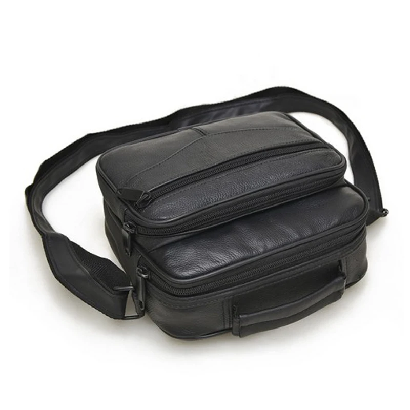TMYOY Genuine Leather Crossbody Bags Men Handbags Business Men's Messenger Male Shoulder Bag Travel Black WL608 | Багаж и сумки
