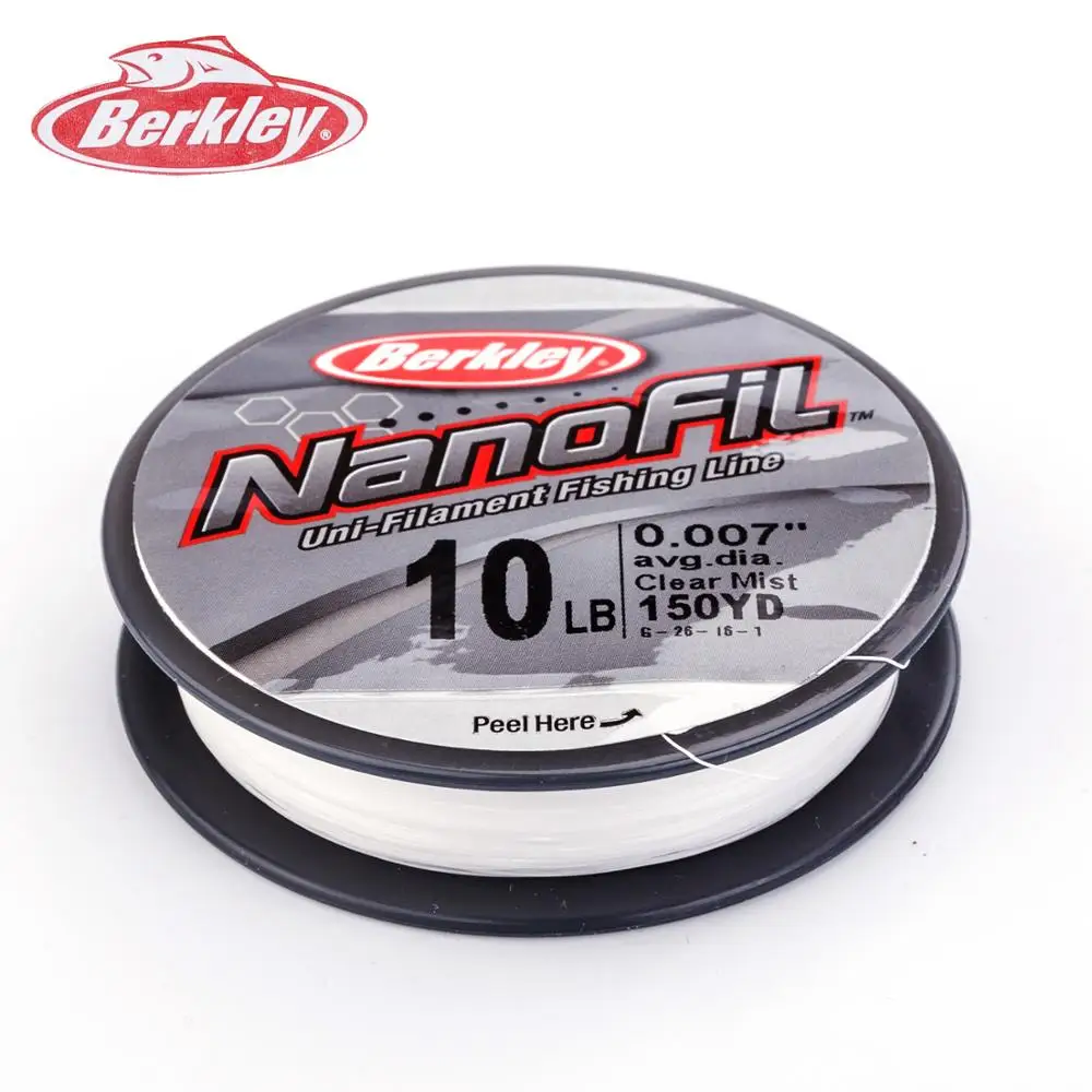 Berkley NanoFil тест 1LBs ~ 17LBs прозрачный туман 150yds Hi Vis Chartreuse 137 m наполнителя катушки Uni