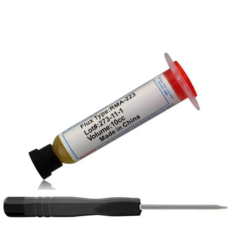 Паяльная паста 10 см3 RMA 223 PCB PGA BGA SMD с гибким наконечником строительный шприц