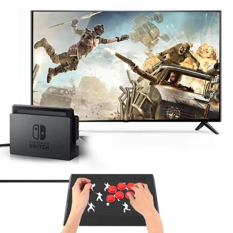 Проводной игровой контроллер геймпад Fighting Stick джойстик для ПК X input nyd