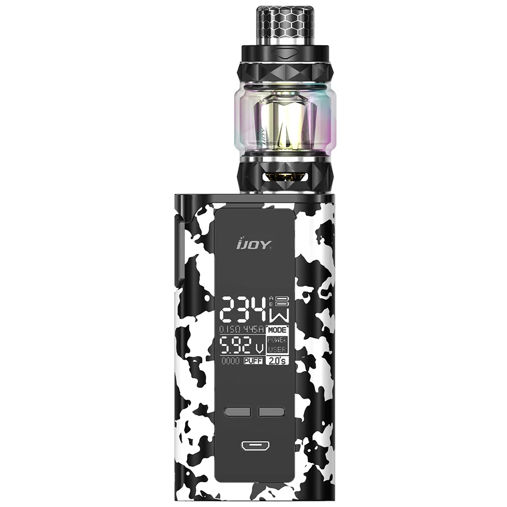 Оригинал IJOY Captain PD270 234 Вт комплект светодиодный экран Алмазный sub Ом атомайзер