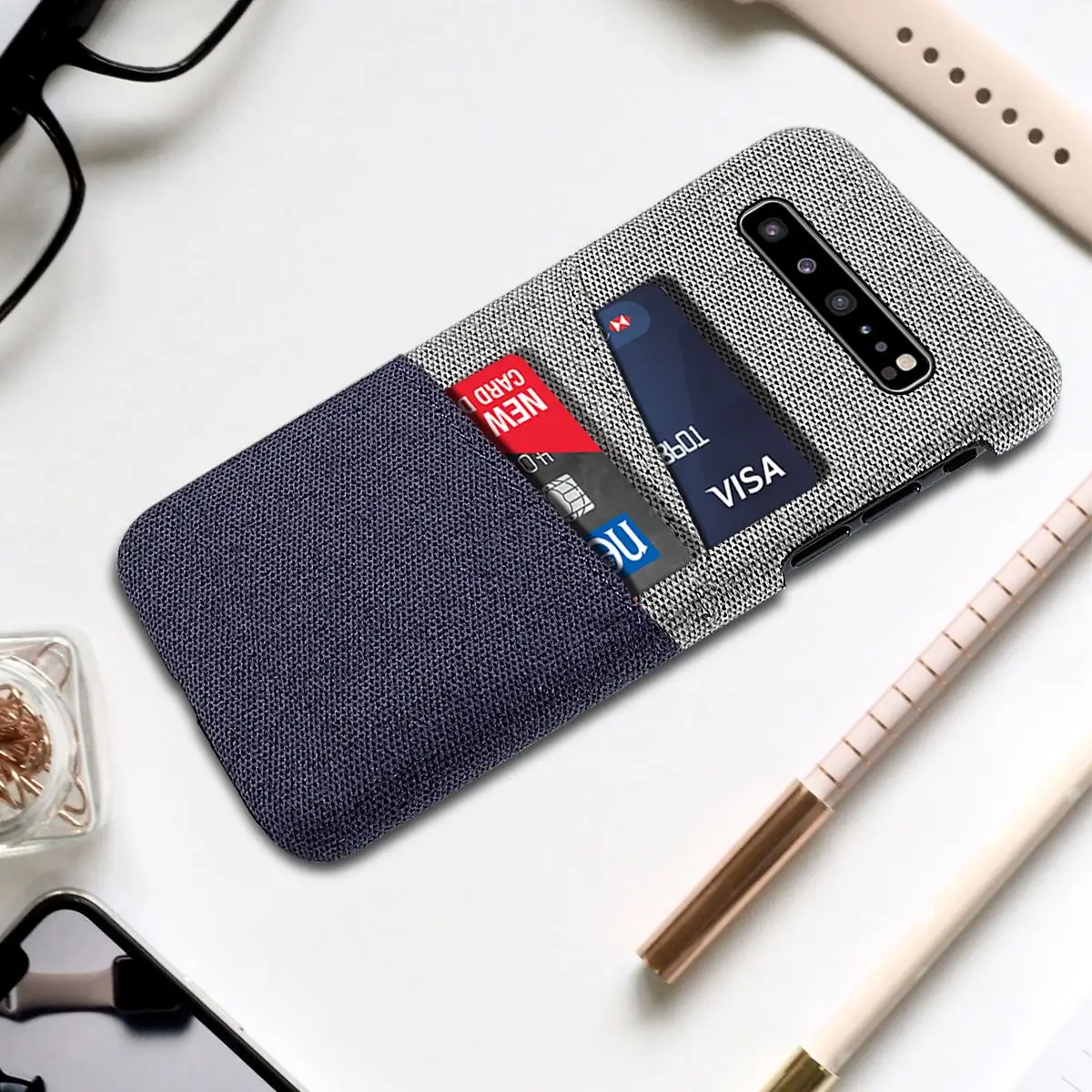 Чехол для Samsung Galaxy S10 5G Plus S10E роскошный тканевый чехол из Ткани в стиле ретро с