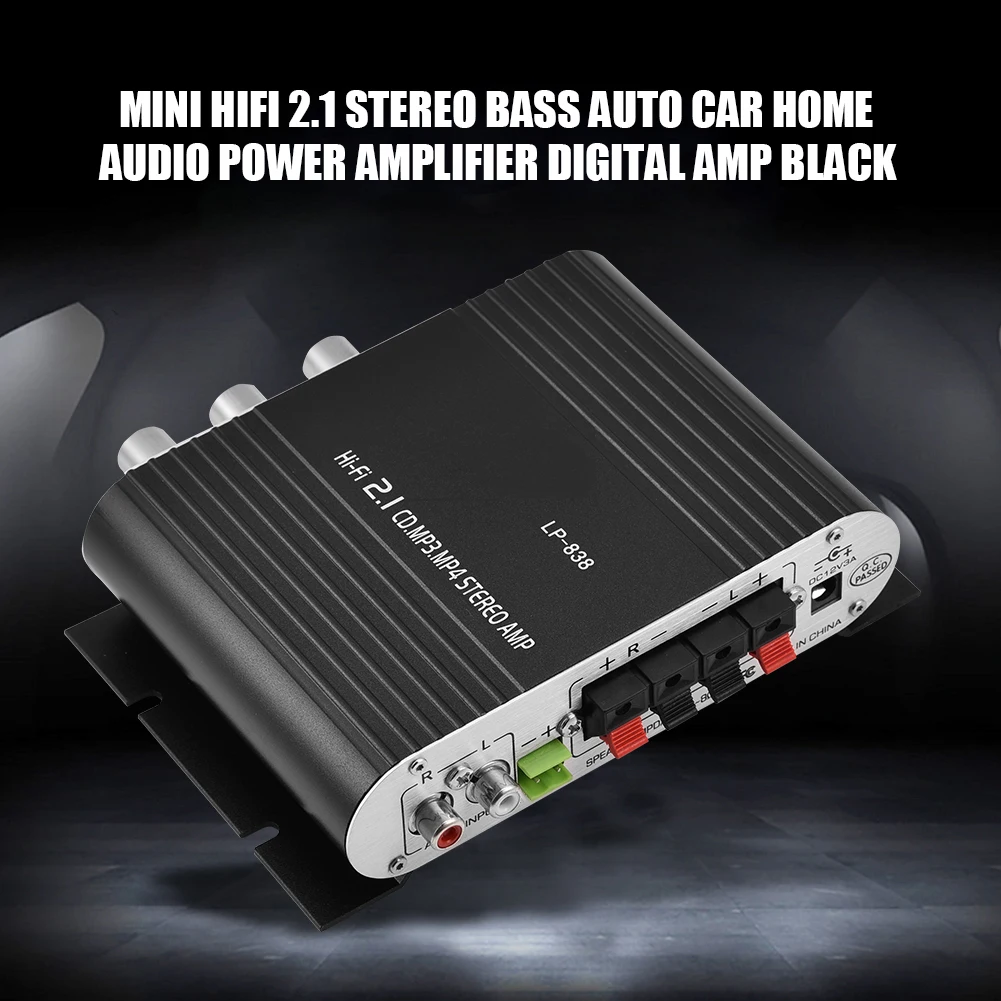 Фирменный новый мини усилитель SOONHUA HiFi 2 1 стерео Бас Автомобильная Колонка