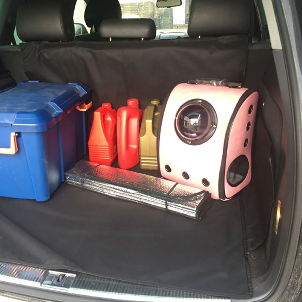 

Waterproof Trunk Mat Dog Pets Cargo Liner Cover Non Slip Car Trunk Protector Back Seat Cover Pockets for SUV Pet Barrier