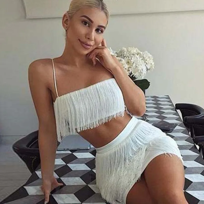 Женское платье с высокой талией комплект из двух предметов топ на тонких