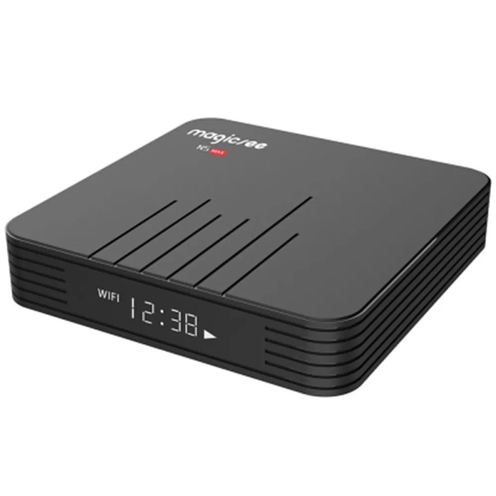 Новейшая MAGICSEE N5 Max Android 8 1 ТВ Box Amlogic S905X2 4 Гб оперативной памяти 32 встроенной