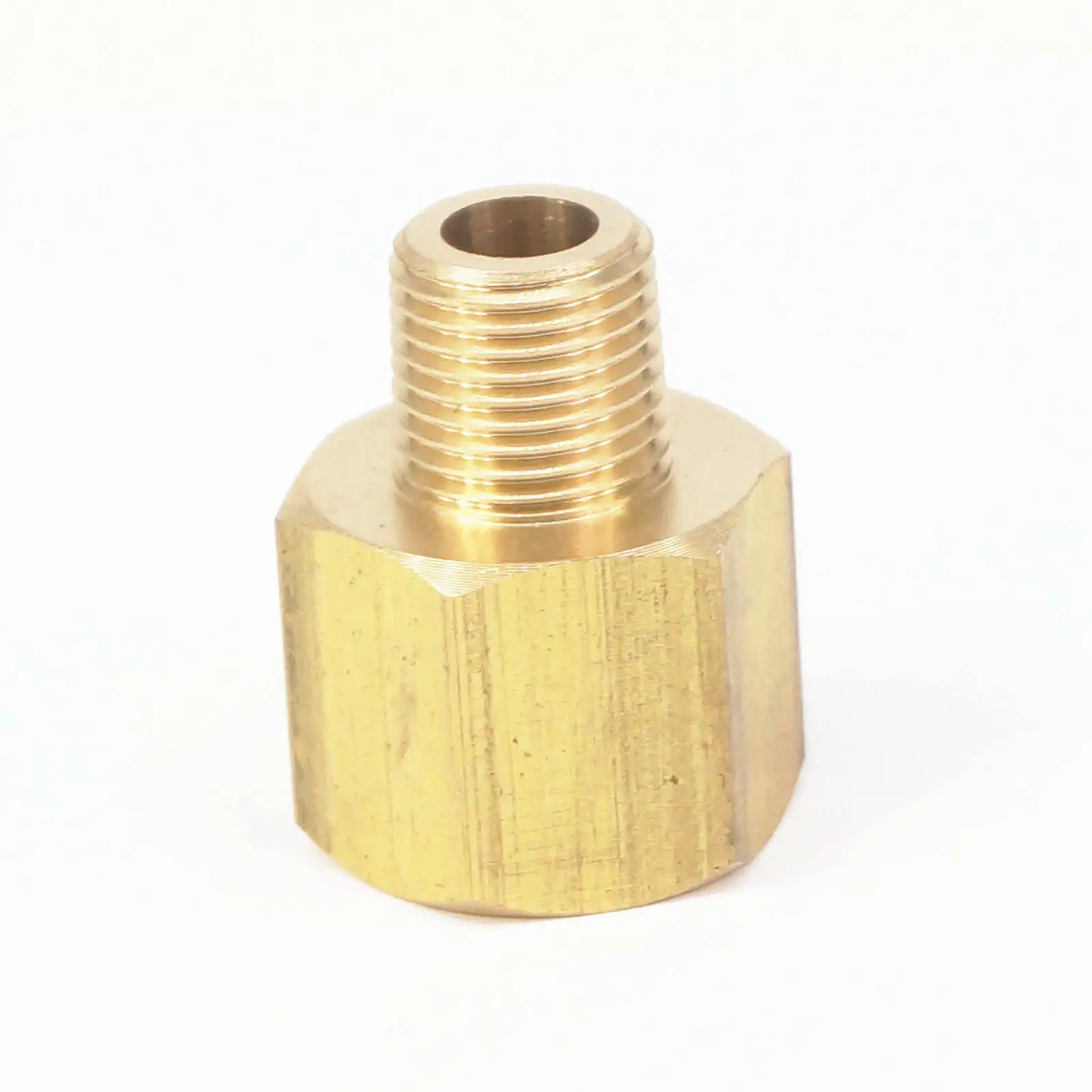 1/8 &quotNPT Male x 1/4&quot NPT Female латунный Соединительный соединитель для манометра воздуха