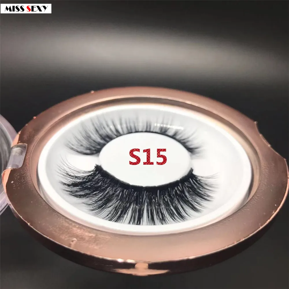 3 пары Miss sexy lash S15 3D норковые накладные ресницы толстые ручной работы макияж набор